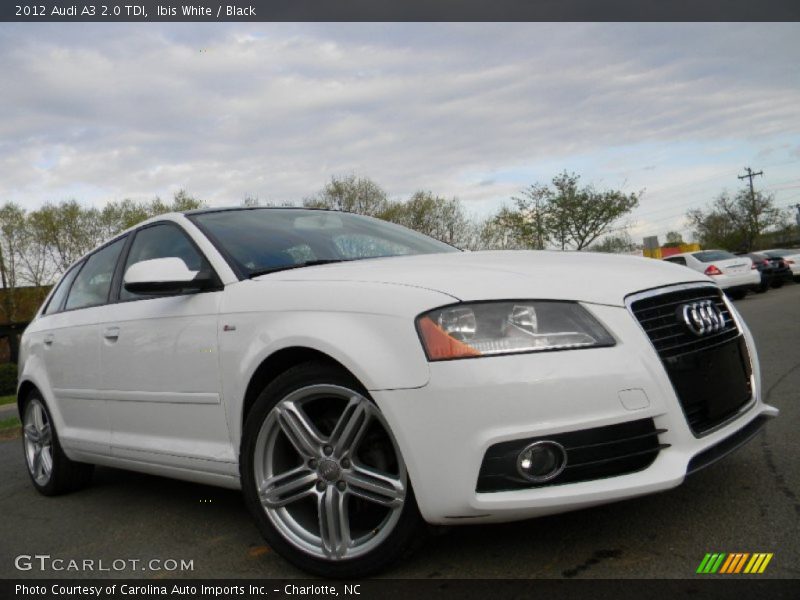 Ibis White / Black 2012 Audi A3 2.0 TDI