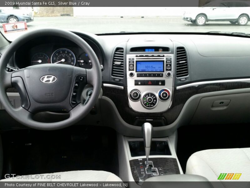Silver Blue / Gray 2009 Hyundai Santa Fe GLS