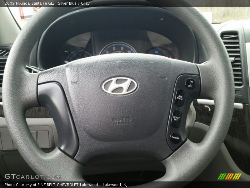 Silver Blue / Gray 2009 Hyundai Santa Fe GLS