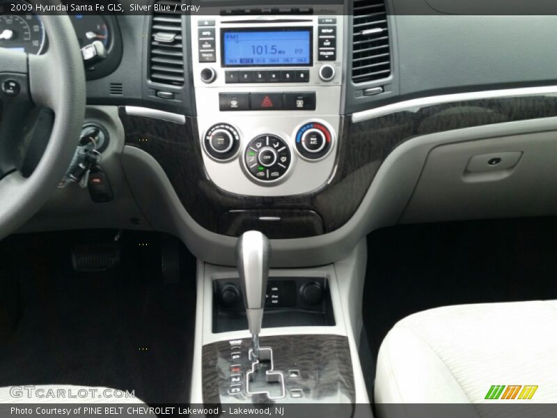 Silver Blue / Gray 2009 Hyundai Santa Fe GLS