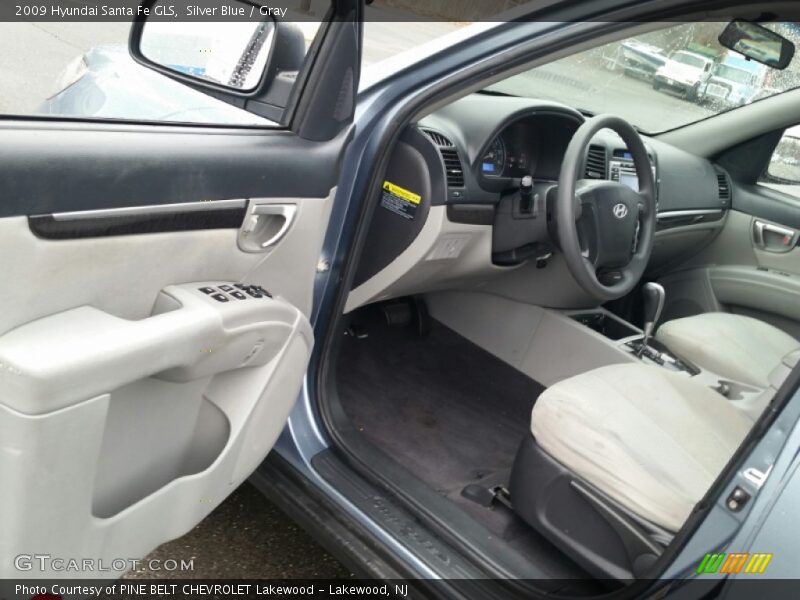 Silver Blue / Gray 2009 Hyundai Santa Fe GLS