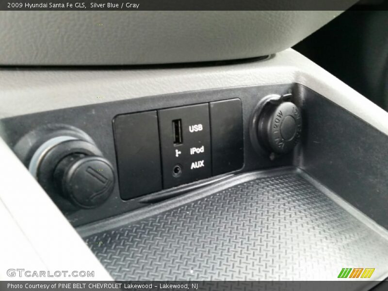 Silver Blue / Gray 2009 Hyundai Santa Fe GLS