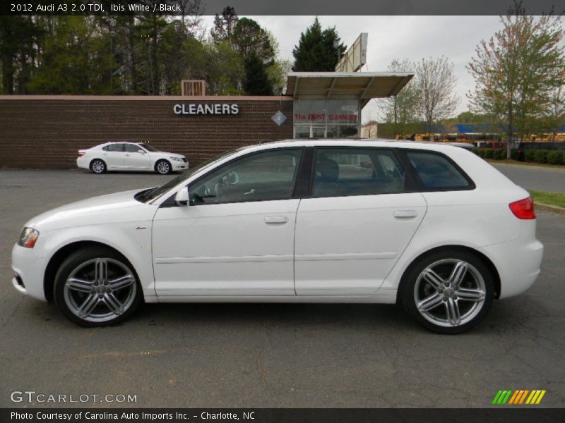 Ibis White / Black 2012 Audi A3 2.0 TDI