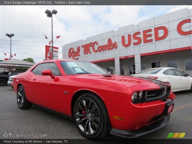 TorRed / Dark Slate Gray 2014 Dodge Challenger SRT8 392