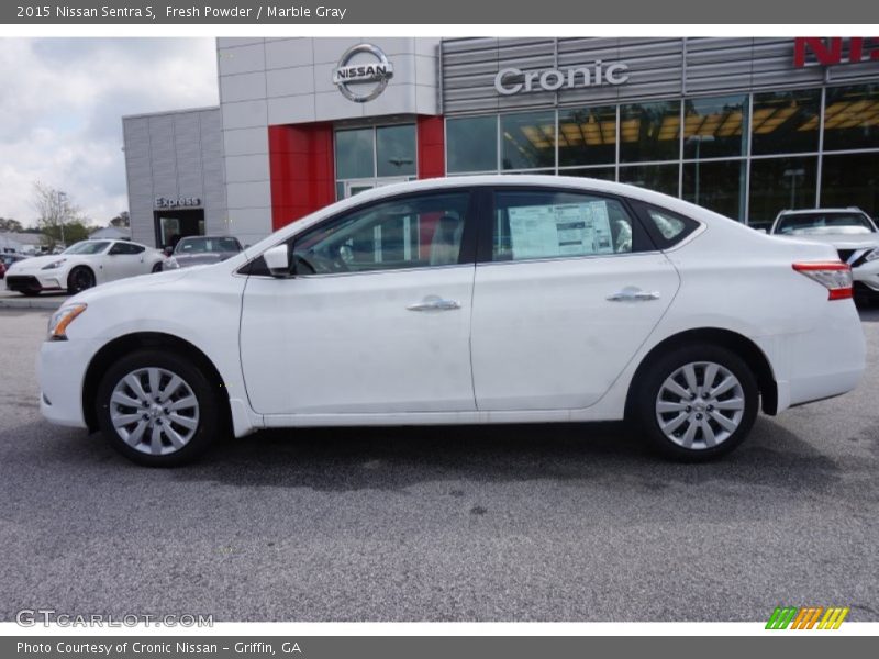 Fresh Powder / Marble Gray 2015 Nissan Sentra S