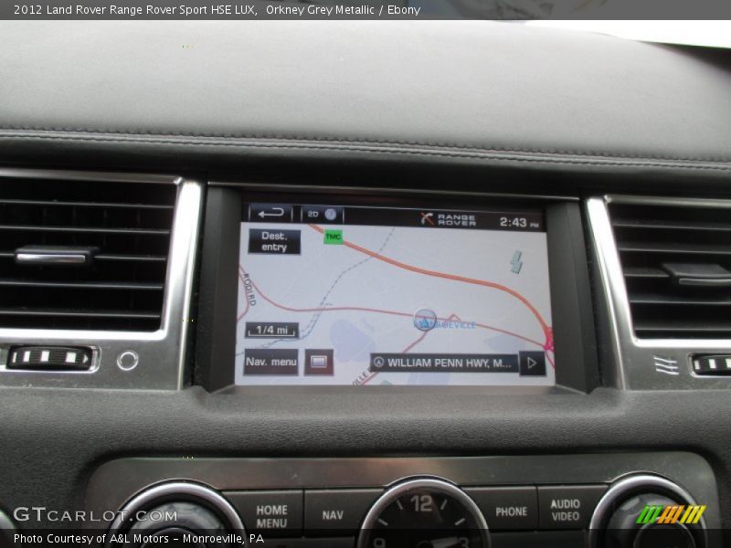 Orkney Grey Metallic / Ebony 2012 Land Rover Range Rover Sport HSE LUX