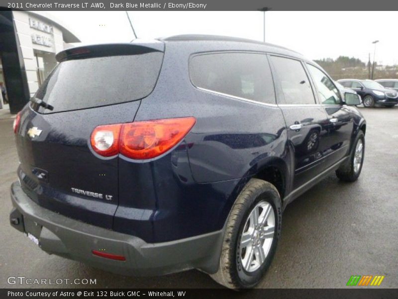 Dark Blue Metallic / Ebony/Ebony 2011 Chevrolet Traverse LT AWD