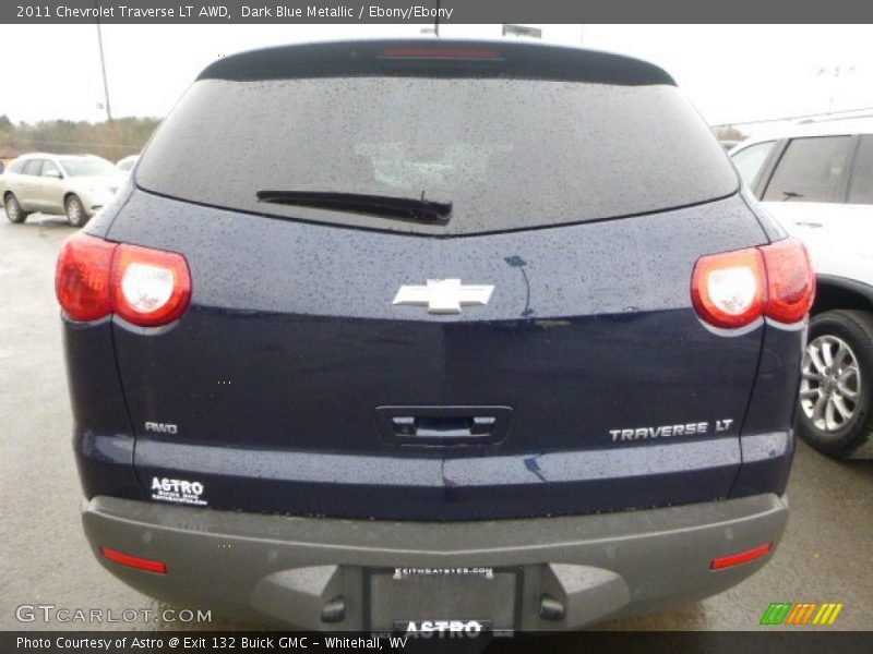 Dark Blue Metallic / Ebony/Ebony 2011 Chevrolet Traverse LT AWD