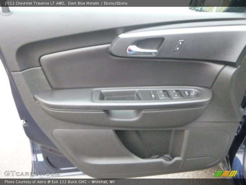 Dark Blue Metallic / Ebony/Ebony 2011 Chevrolet Traverse LT AWD