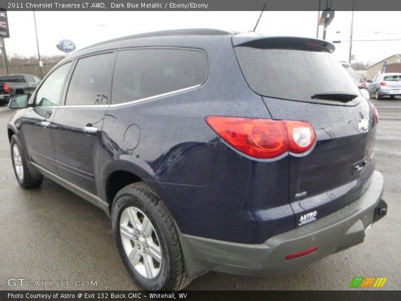 Dark Blue Metallic / Ebony/Ebony 2011 Chevrolet Traverse LT AWD