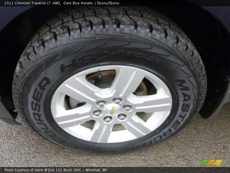 Dark Blue Metallic / Ebony/Ebony 2011 Chevrolet Traverse LT AWD