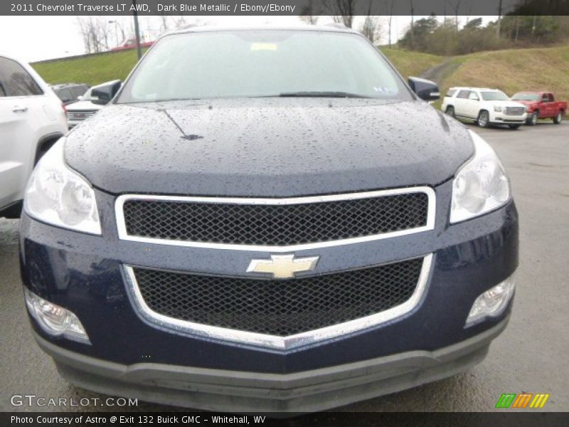 Dark Blue Metallic / Ebony/Ebony 2011 Chevrolet Traverse LT AWD