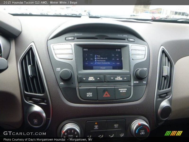 Winter White / Beige 2015 Hyundai Tucson GLS AWD