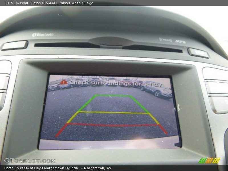 Winter White / Beige 2015 Hyundai Tucson GLS AWD