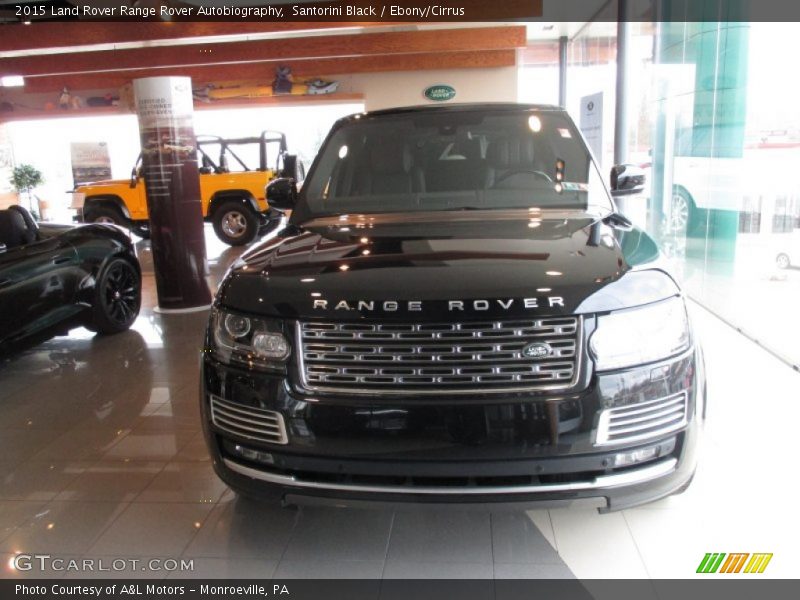 Santorini Black / Ebony/Cirrus 2015 Land Rover Range Rover Autobiography