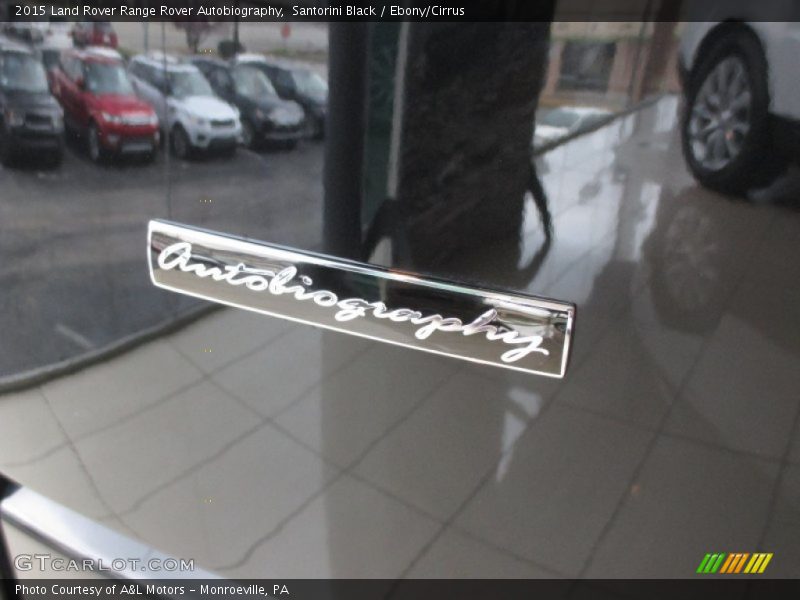Santorini Black / Ebony/Cirrus 2015 Land Rover Range Rover Autobiography