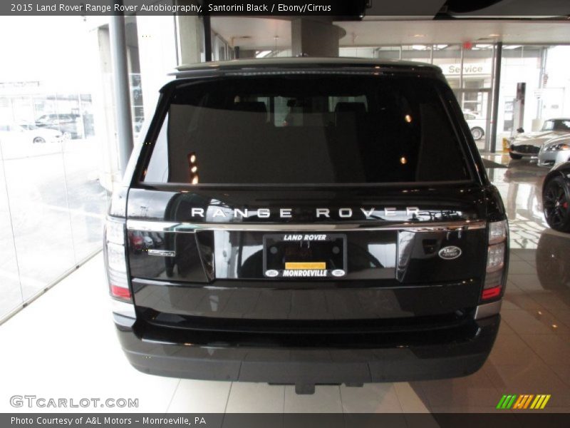 Santorini Black / Ebony/Cirrus 2015 Land Rover Range Rover Autobiography