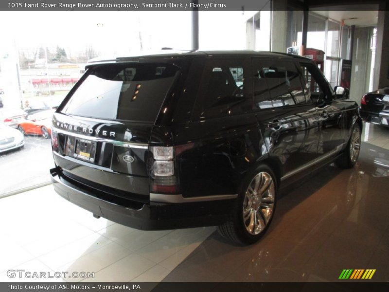 Santorini Black / Ebony/Cirrus 2015 Land Rover Range Rover Autobiography