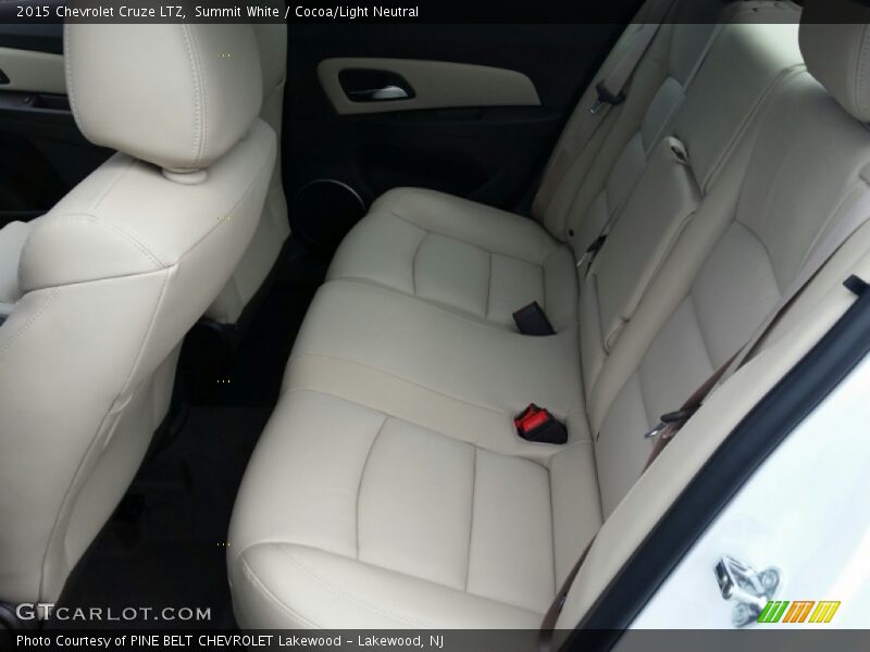 Rear Seat of 2015 Cruze LTZ