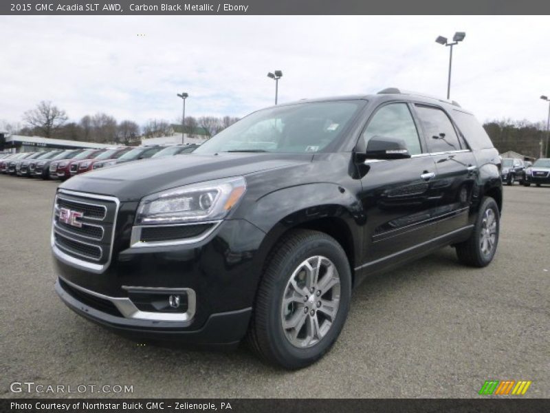 Carbon Black Metallic / Ebony 2015 GMC Acadia SLT AWD