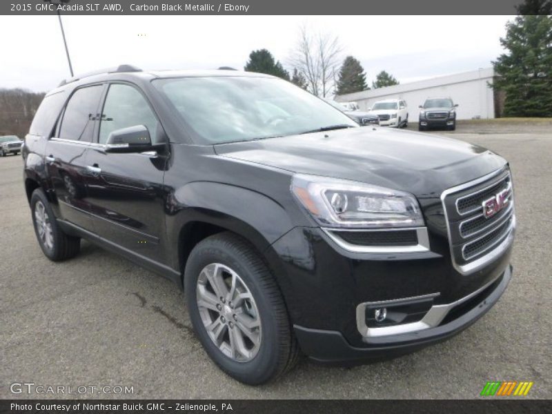 Carbon Black Metallic / Ebony 2015 GMC Acadia SLT AWD