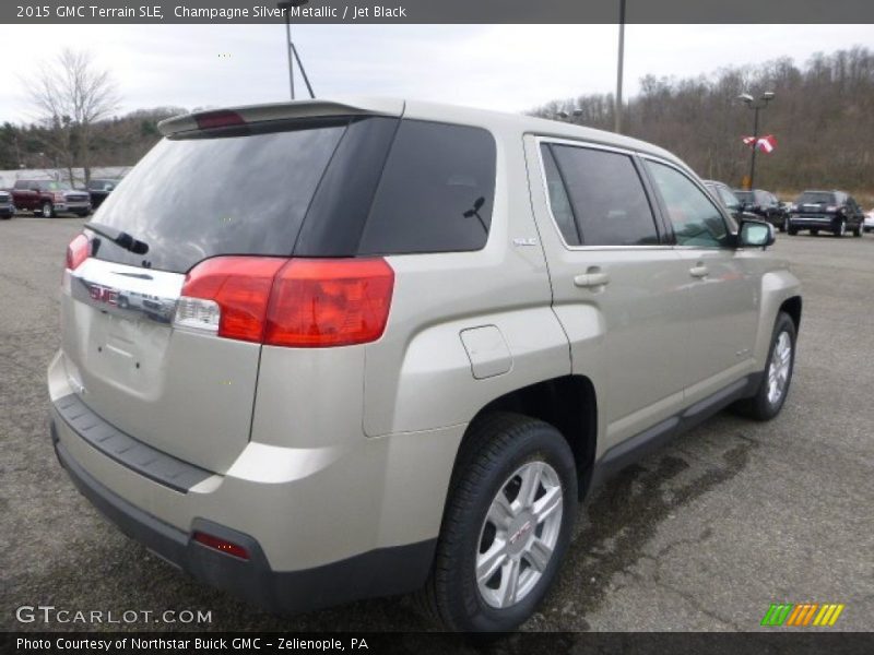 Champagne Silver Metallic / Jet Black 2015 GMC Terrain SLE