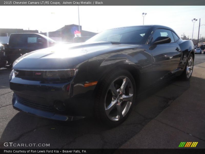 Ashen Gray Metallic / Black 2015 Chevrolet Camaro LT/RS Coupe