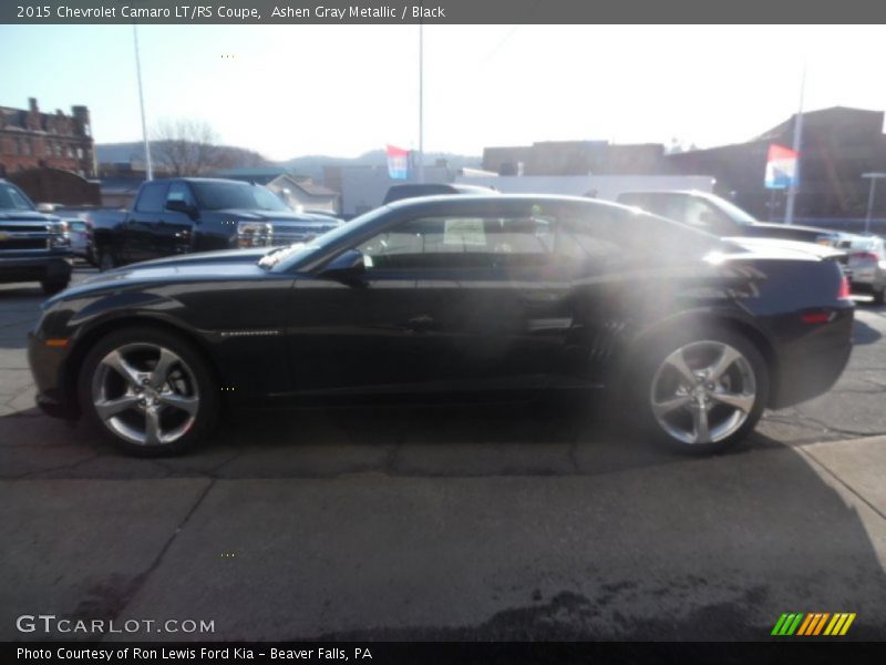 Ashen Gray Metallic / Black 2015 Chevrolet Camaro LT/RS Coupe