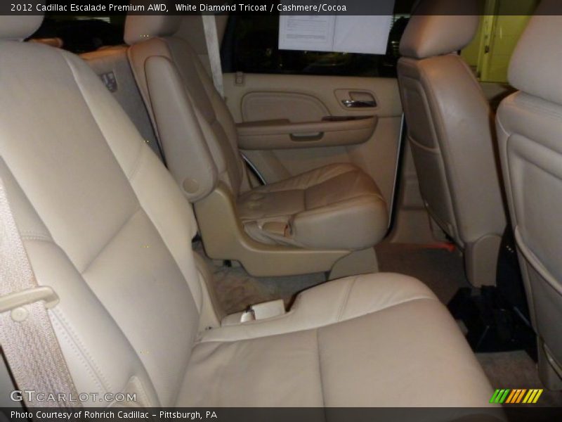 White Diamond Tricoat / Cashmere/Cocoa 2012 Cadillac Escalade Premium AWD