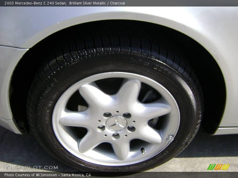 Brilliant Silver Metallic / Charcoal 2003 Mercedes-Benz C 240 Sedan