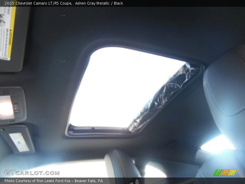 Ashen Gray Metallic / Black 2015 Chevrolet Camaro LT/RS Coupe