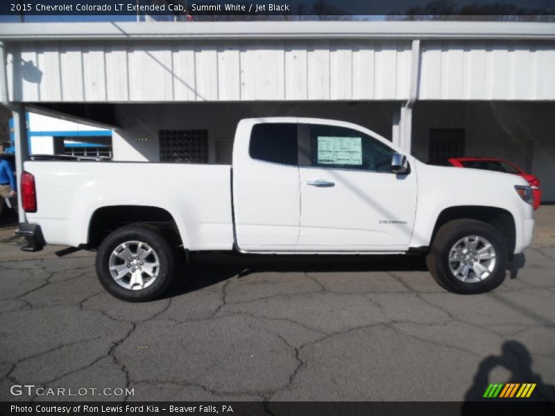 Summit White / Jet Black 2015 Chevrolet Colorado LT Extended Cab