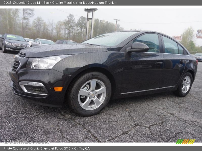 Black Granite Metallic / Jet Black/Medium Titanium 2015 Chevrolet Cruze LT