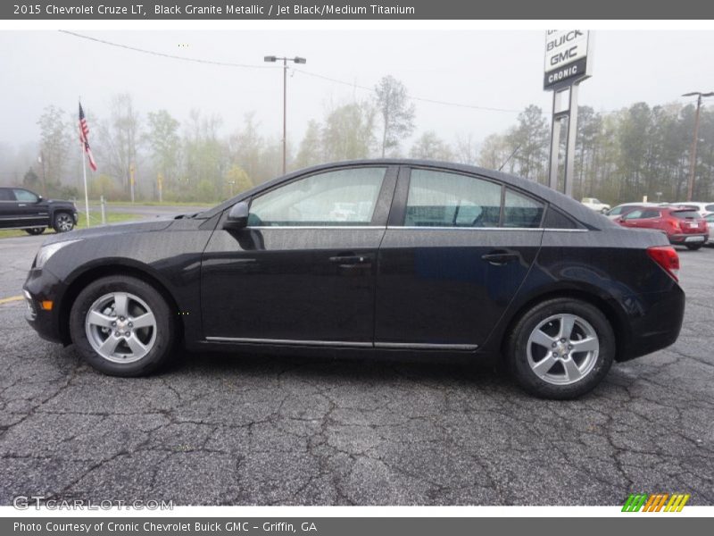 Black Granite Metallic / Jet Black/Medium Titanium 2015 Chevrolet Cruze LT
