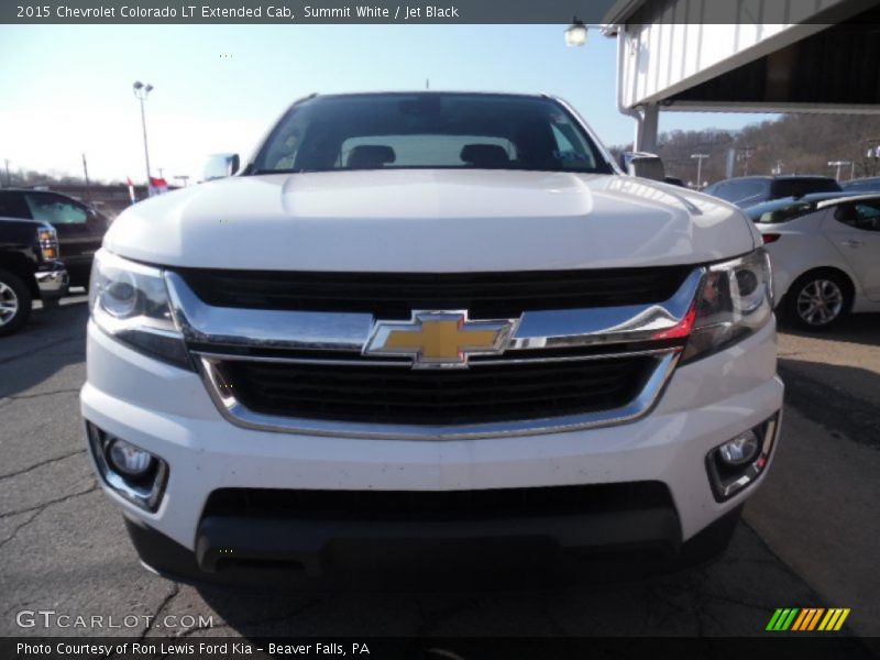 Summit White / Jet Black 2015 Chevrolet Colorado LT Extended Cab