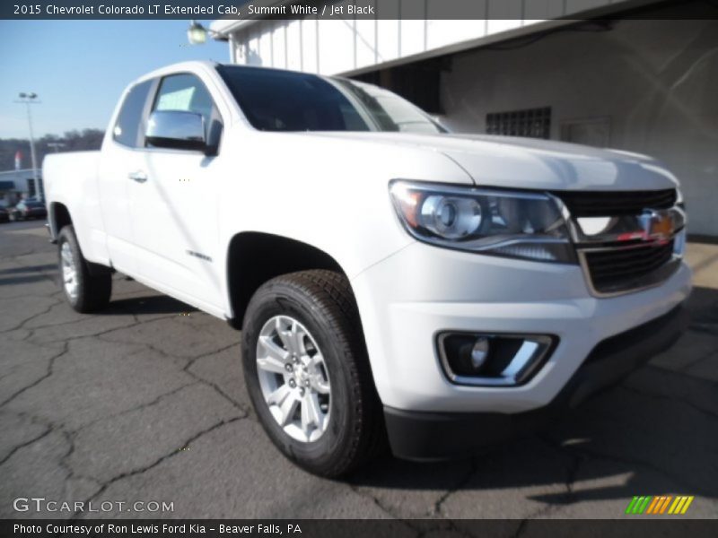 Summit White / Jet Black 2015 Chevrolet Colorado LT Extended Cab