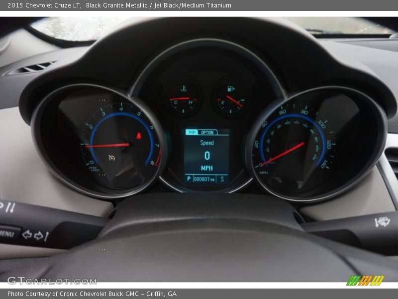Black Granite Metallic / Jet Black/Medium Titanium 2015 Chevrolet Cruze LT