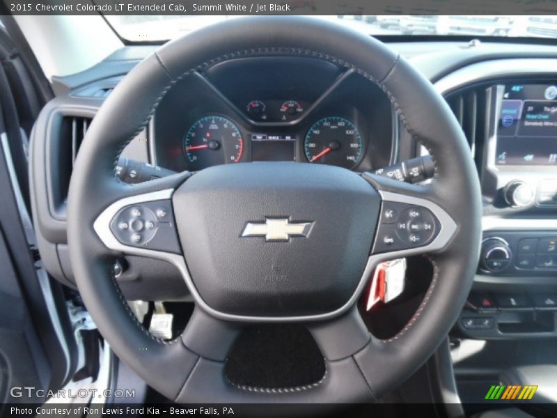 Summit White / Jet Black 2015 Chevrolet Colorado LT Extended Cab