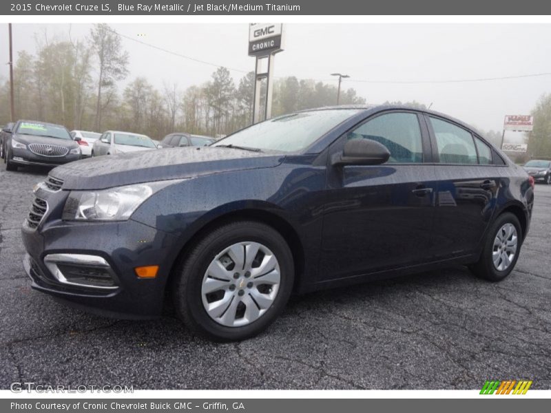 Blue Ray Metallic / Jet Black/Medium Titanium 2015 Chevrolet Cruze LS