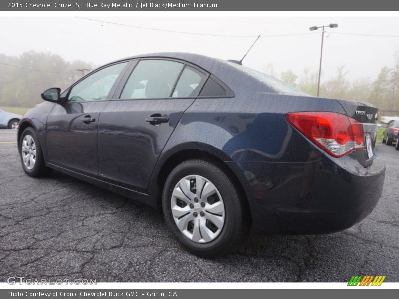 Blue Ray Metallic / Jet Black/Medium Titanium 2015 Chevrolet Cruze LS