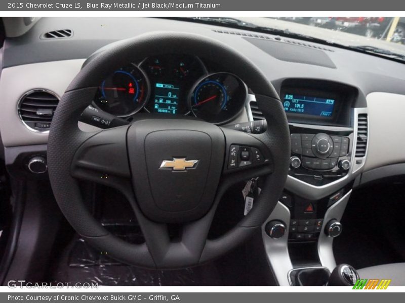 Blue Ray Metallic / Jet Black/Medium Titanium 2015 Chevrolet Cruze LS