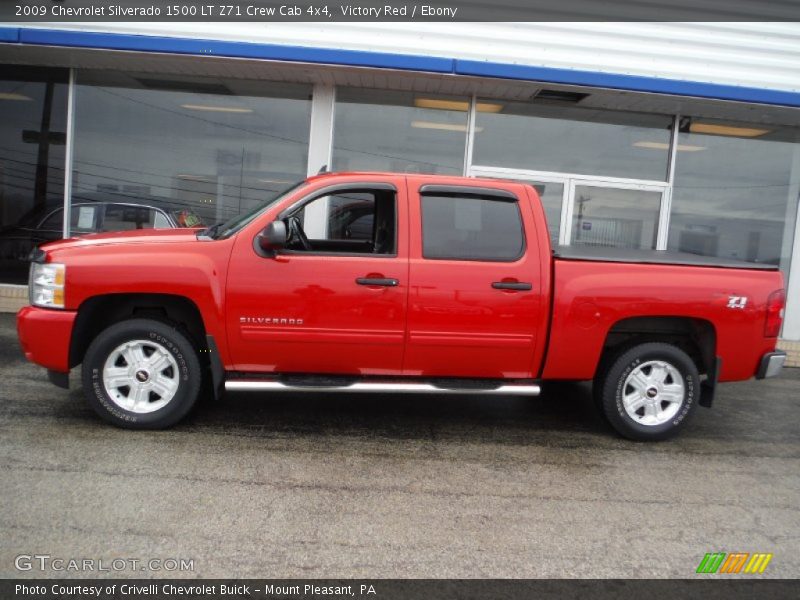 Victory Red / Ebony 2009 Chevrolet Silverado 1500 LT Z71 Crew Cab 4x4