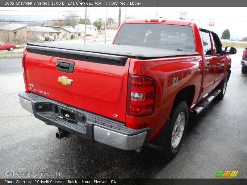 Victory Red / Ebony 2009 Chevrolet Silverado 1500 LT Z71 Crew Cab 4x4