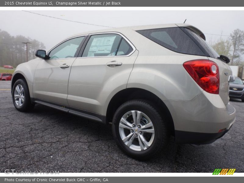 Champagne Silver Metallic / Jet Black 2015 Chevrolet Equinox LS