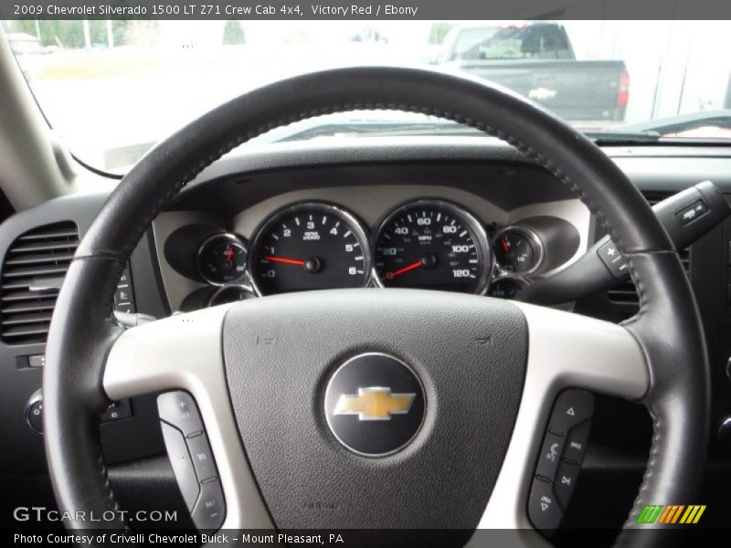 Victory Red / Ebony 2009 Chevrolet Silverado 1500 LT Z71 Crew Cab 4x4