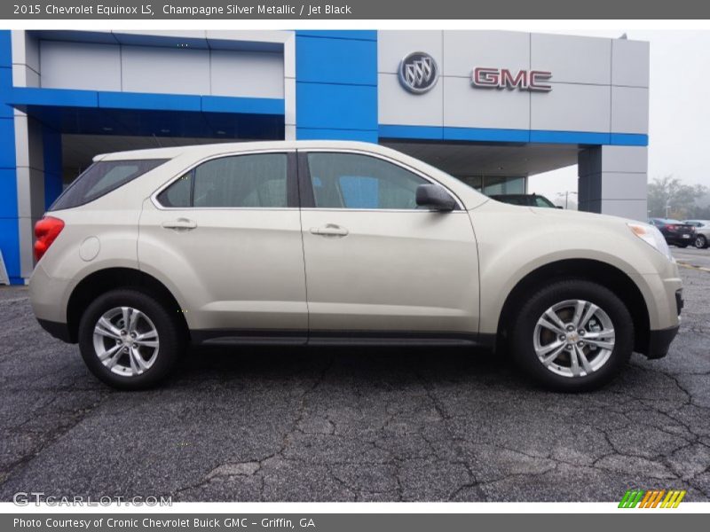 Champagne Silver Metallic / Jet Black 2015 Chevrolet Equinox LS