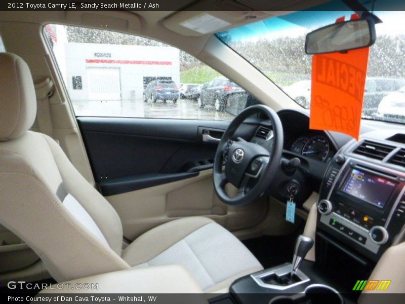 Sandy Beach Metallic / Ash 2012 Toyota Camry LE