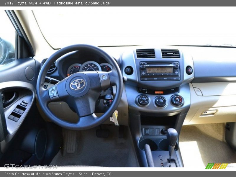 Pacific Blue Metallic / Sand Beige 2012 Toyota RAV4 I4 4WD