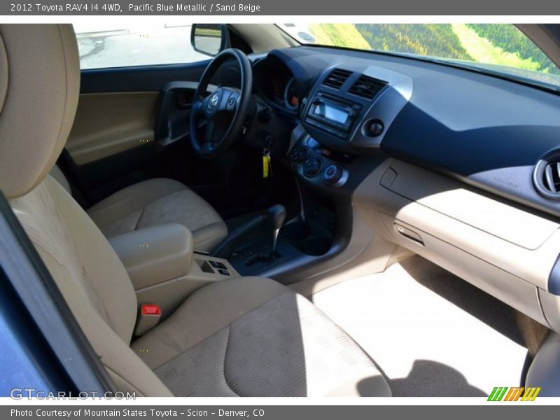 Pacific Blue Metallic / Sand Beige 2012 Toyota RAV4 I4 4WD