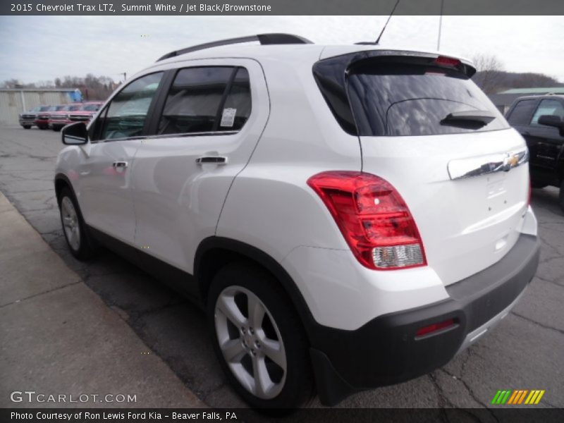 Summit White / Jet Black/Brownstone 2015 Chevrolet Trax LTZ